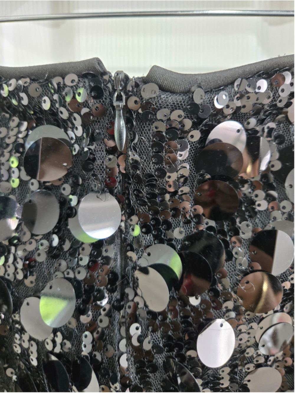 Women's Cider Black Sequin Mini Skirt Size L - Picture 3 of 5